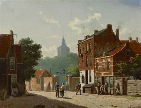 frederik roosdorp   dutch painters dutch artists street scenes