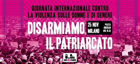 25 Novembre Manifestazione Cittadina A Milano Disarmiamo Il