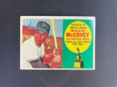 Topps Willie Mccovey Rookie Card Vg Vgex Ebay