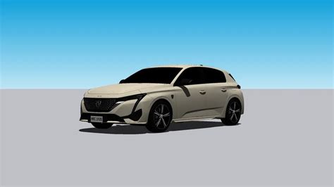 2022 Peugeot 308 Hybrid 3D Warehouse