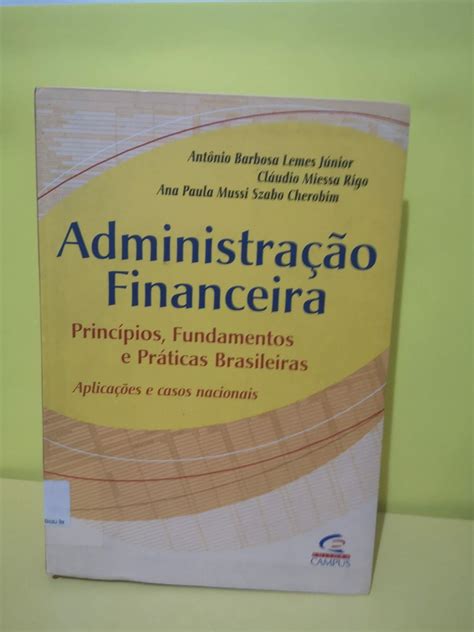 Administração Financeira Princípios Fundamentos E Práticas