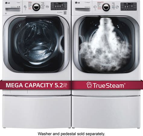 Best Buy LG 9 0 Cu Ft 14 Cycle Electric Dryer With Steam White DLEX8100W