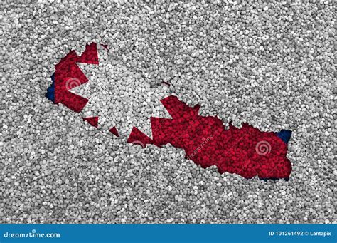 Mapa E Bandeira De Nepal Em Sementes De Papoila Foto De Stock Imagem