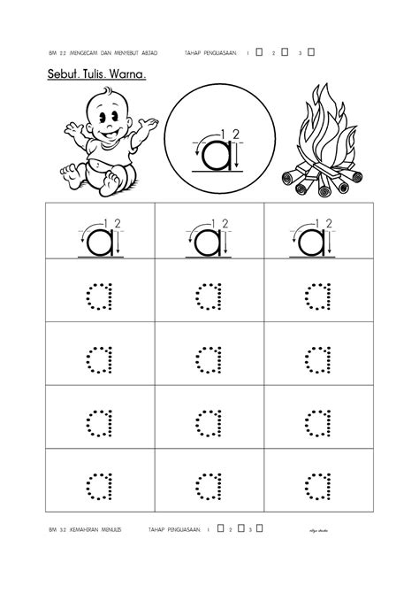 Latihan Bahasa Melayu Untuk Murid Prasekolah Tadika Tahun 4 6 Lembar Kerja