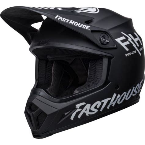 Bell Capacete MX 9 Mips Fasthouse Prospect Matte Black White Xl