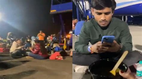 Indigo Flight Delay Viral Video Shows Stranded Goa Delhi Passengers