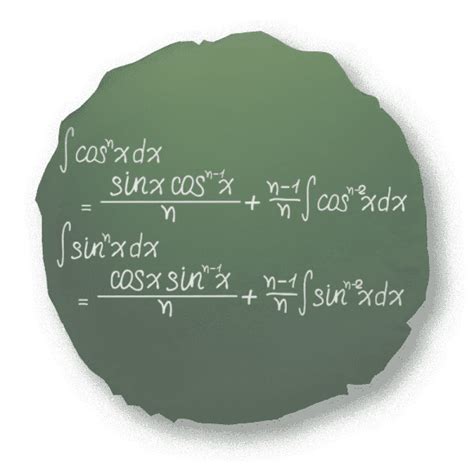 Math Kowledge Cosine Integral Formula Round Throw Pillow Home Decoration Cushion - Walmart.com