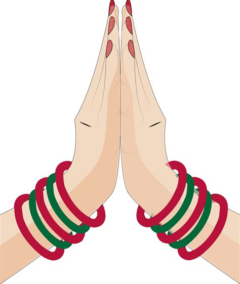 Welcome Or Prayer Hand Sign 24832588 Vector Art At Vecteezy