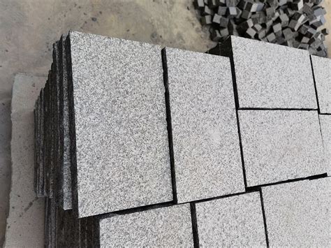 G Dark Grey Granite In Tile Kerbstone For Landscaping Paving