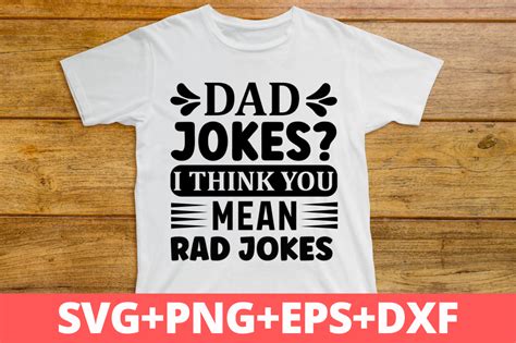 Dad Jokes I Think You Mean Rad Jokes Svg Graphic By Craftsvg Creative