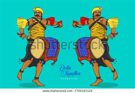 2 Dollu Kunitha Stock Vectors, Images & Vector Art | Shutterstock