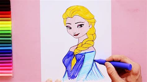 How To Draw Elsa Frozen 2 Movie Youtube