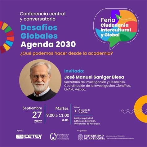 Conferencia central y conversatorio Desafíos globales Agenda 2030