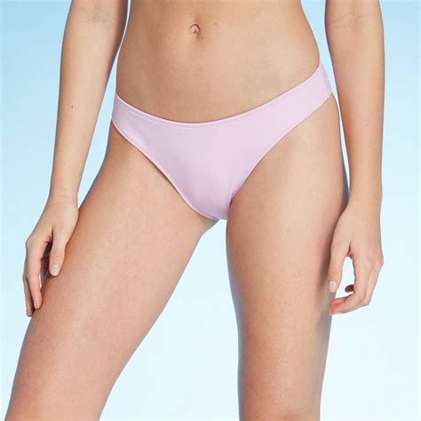 Women S High Leg Extra Cheeky Bikini Bottom Shade Shore Lavender L