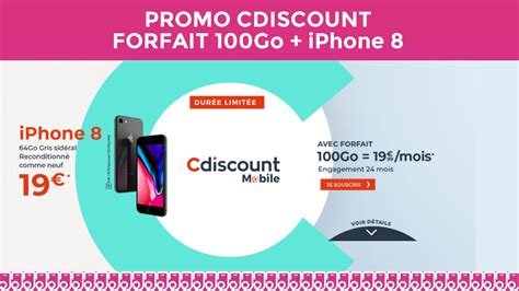 Cdiscount Sort Une Nouvelle Combinaison Forfait 100Go Pas Cher Avec Un