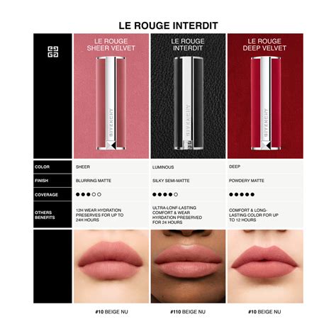 Buy Givenchy Le Rouge Interdit Intense Silk Lipstick Sephora Singapore