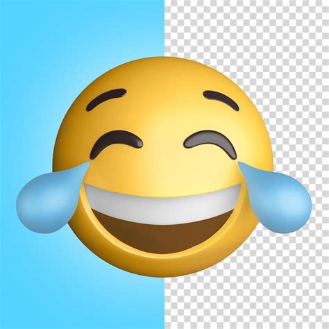 Premium Psd Emoji Laughing 3d Illustration