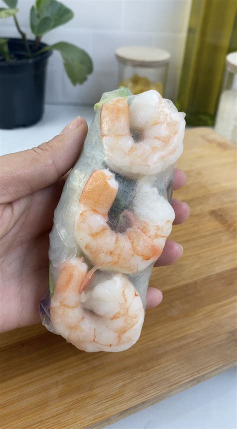 Easy Healthy Shrimp Rice Paper Spring Rolls Sauced Up Foods