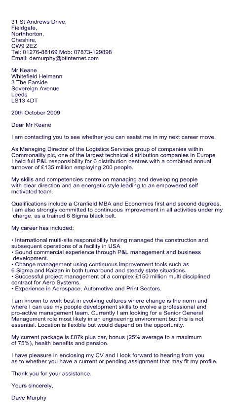 Cover Letter For Recruitment Consultant Career Consulting Limited