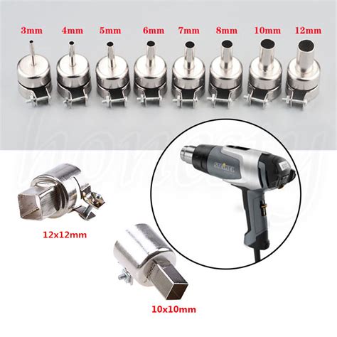 Square Round Heat Gun Nozzle Kit Tool For Hot Air Guns Solder