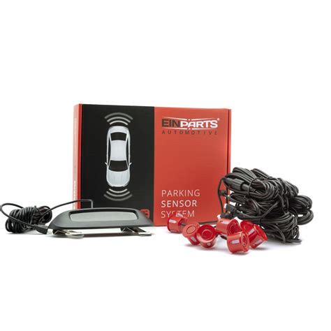 Set senzori de parcare, Einparts, LED, 8 Senzori, Rosu - eMAG.ro