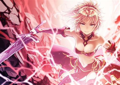 Saber Of Red Fate Apocrypha Fate Series Fate Srs Kame Pixiv Anime Аниме