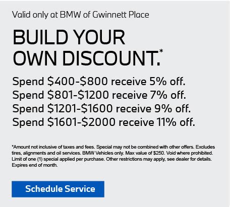 BMW Service Specials Near Atlanta, GA | BMW of Gwinnett Place