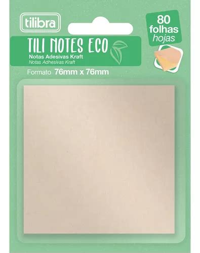 Bloco Adesivo Tili Notes X Mm Kraft Eco Tilibra