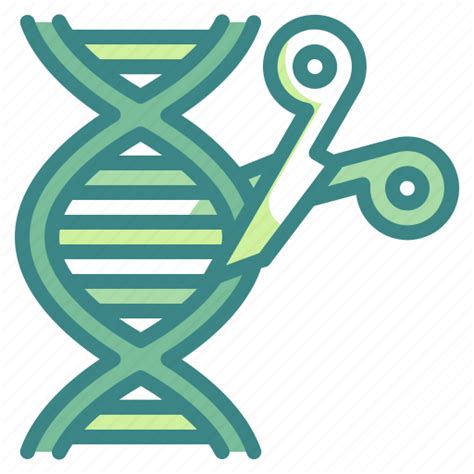 Dna Editing Genomics Medical Scissors Technology Icon