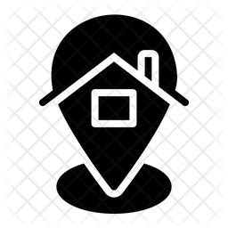 Home Address Icon - Download in Glyph Style