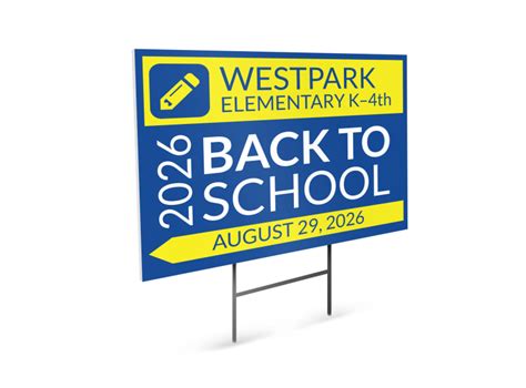 Back To School Yard Sign Template | MyCreativeShop