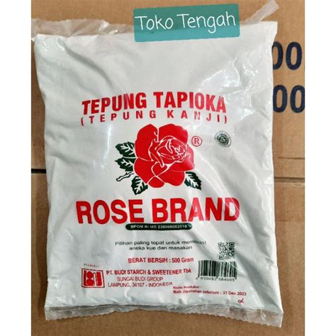 Jual TEPUNG TAPIOKA 500GRAM TEPUNG KANJI ACI ROSE BRAND Shopee Indonesia