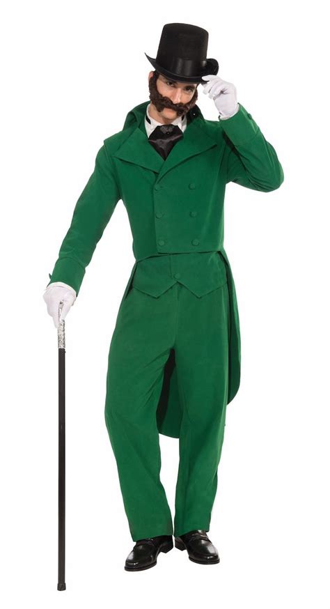 Man S Dickens Era Caroling Gentleman Costume Green Costumes Mens Costumes Apple Costume