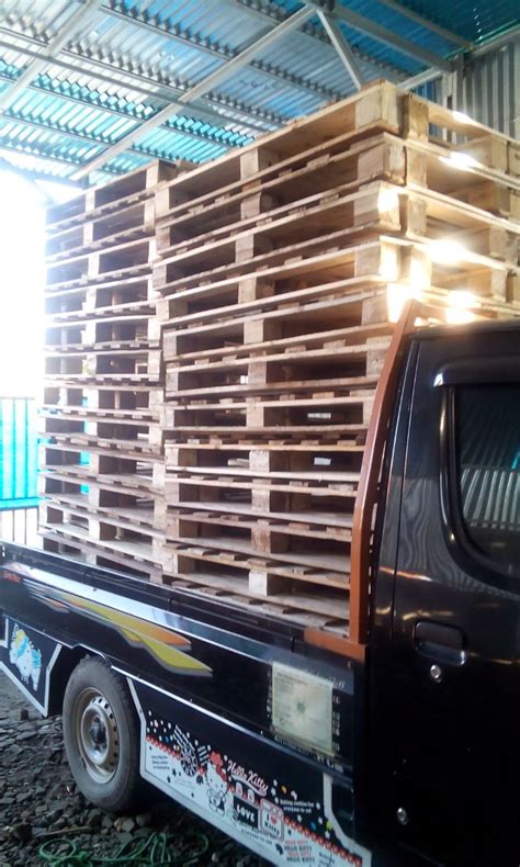 Pallet Kayu Ispm 15 Uk 120 X 100 X 14 Cm Type 2 Way Mitra Indotama