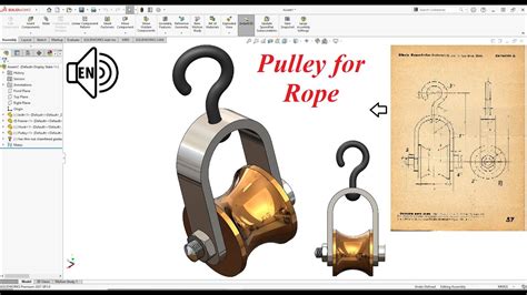 Rope Pulley With Hook Solidworks 2021 Tutorial Boundary Surface Step