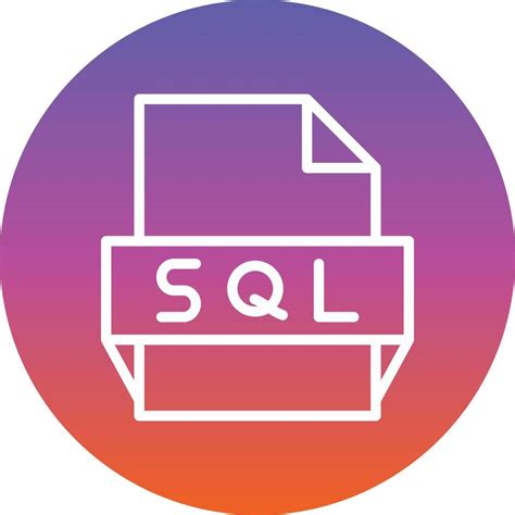 Sql File Format Icon Vector Art At Vecteezy