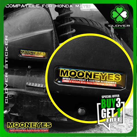 Jual Mooneyes Stiker Esp Honda Stiker Timbul Lentur Pengganti Stiker