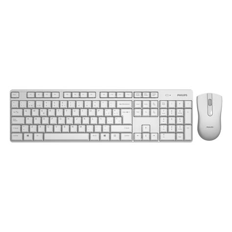 Kit Teclado Mouse Inalambrico C Blanco Philips Lang Tecnologia