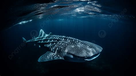 Whale Shark From The Bottom Of The Ocean Background A Whale Shark