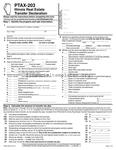 blank ptax  form financialtemplatesorg