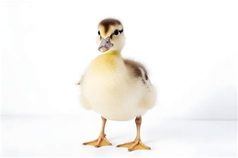 Premium Photo | Isolated duckling on white background