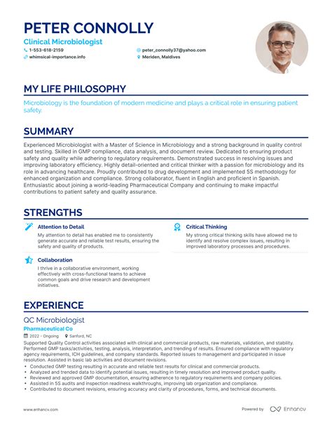 3 Successful Clinical Microbiologist Resume Examples And Writing Tips