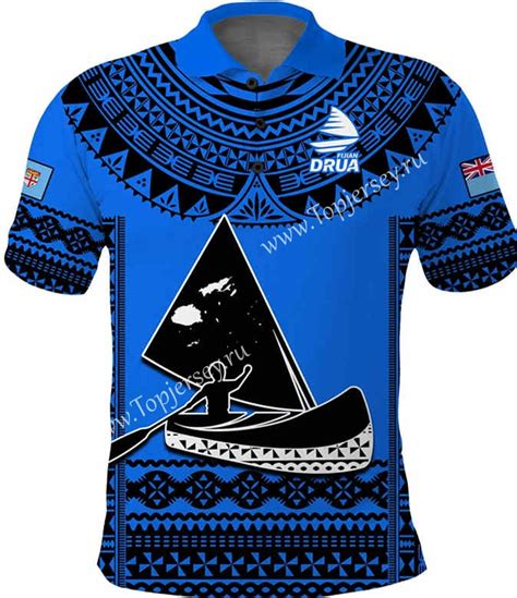 2023 2024 Fiji Blue Rugby Shirt Fiji Topjersey