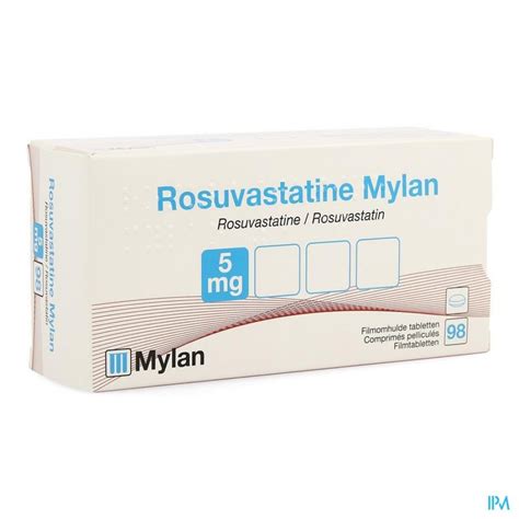 ROSUVASTATINE VIATRIS 5MG FILMOMH TABL 98 Apotheek Thiels