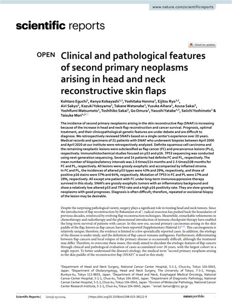 Pdf Clinical And Pathological Features Of Second Primary Neoplasms