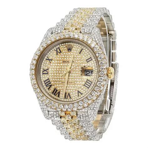 Date Indicator Golden Rolex Diamond Watch at ₹ 75949 in Surat | ID ...