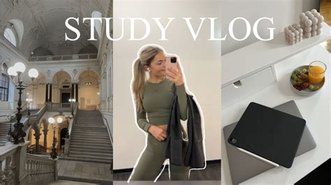 STUDY VLOG Uni Wien Gym Prüfungsphase Bib friends kochen YouTube