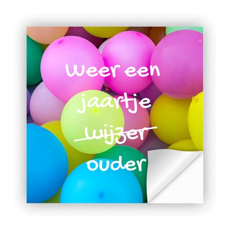 Jaartje Ouder Sticker Spot Dé Sticker Koning