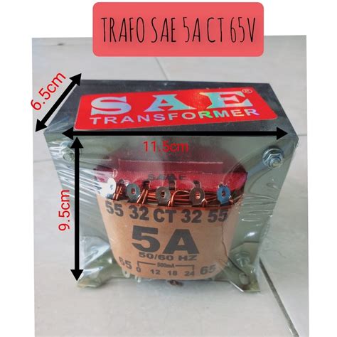 Jual TRAFO TRANSFORMER SAE 5A CT 65 V MURNI Travo Sae 5 Amper Ct 65volt