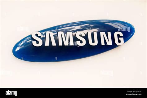 Samsung Electronics, July 5, 2022 : The logo of Samsung Electronics is ...